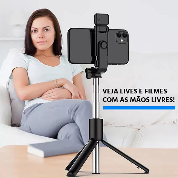 Selfiegram Tripé Multifunções 5 em 1 com Luz de LED Integrada