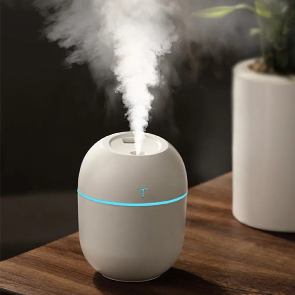 Umidificador de Ar Aromatizador Portátil USB Led